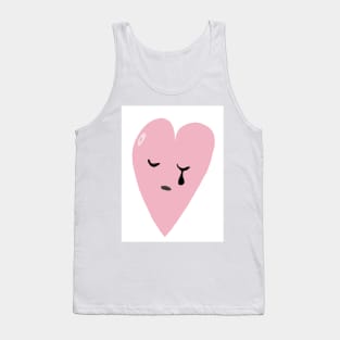 crying heart Tank Top